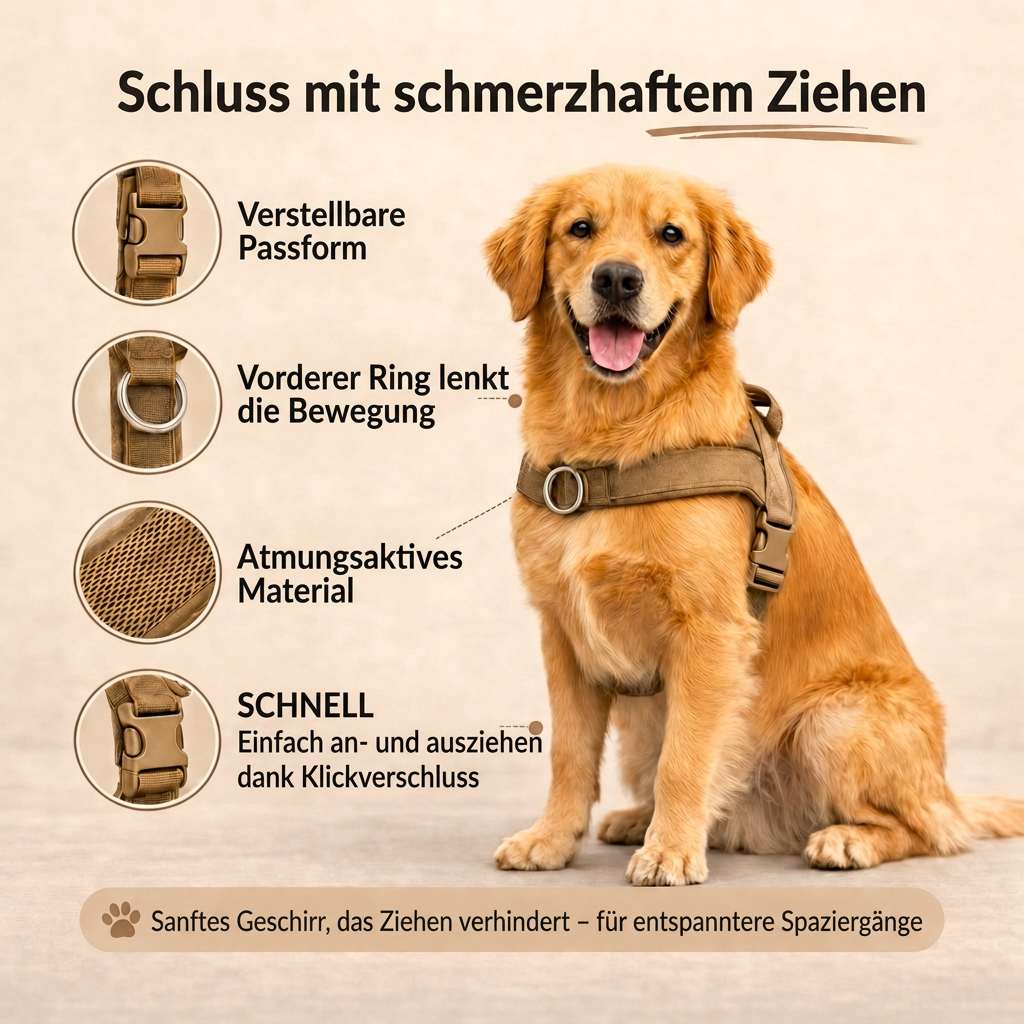 Anti-Zug-Hundegeschirr